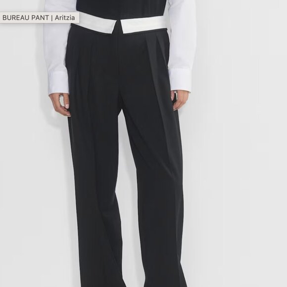 Aritzia Babaton Bureau Pant Black and White size 8 - Picture 3 of 15
